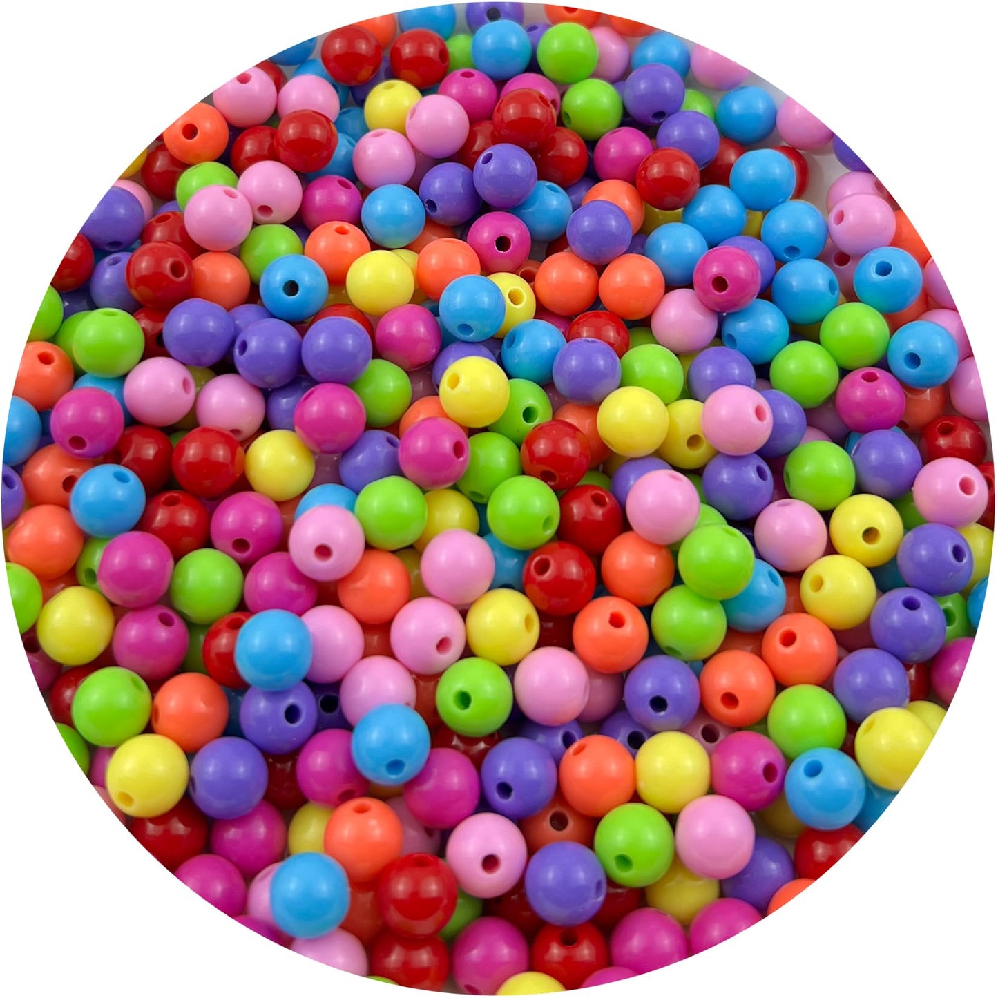 Mulutoo 120Pieces 12MM Acrylic Round Beads Round Acrylic Balls Chunky Beads Smooth Spacer Plastic Pastel Beads Craft Beads for Necklace and Bracelet Making Crafting Supplies(174-dark Mixed Color)