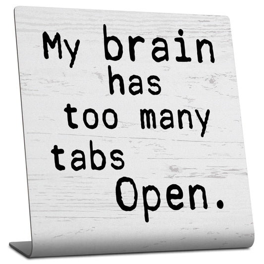 Funny Office Desk Decor Sign, Humorous Office Cubicle Decor, Small Sarcastic Desk Signs, Fun Office Home Work Gifts for Women Coworkers Employees Boss Friend, Hilarious Decorative Plaque TZU45