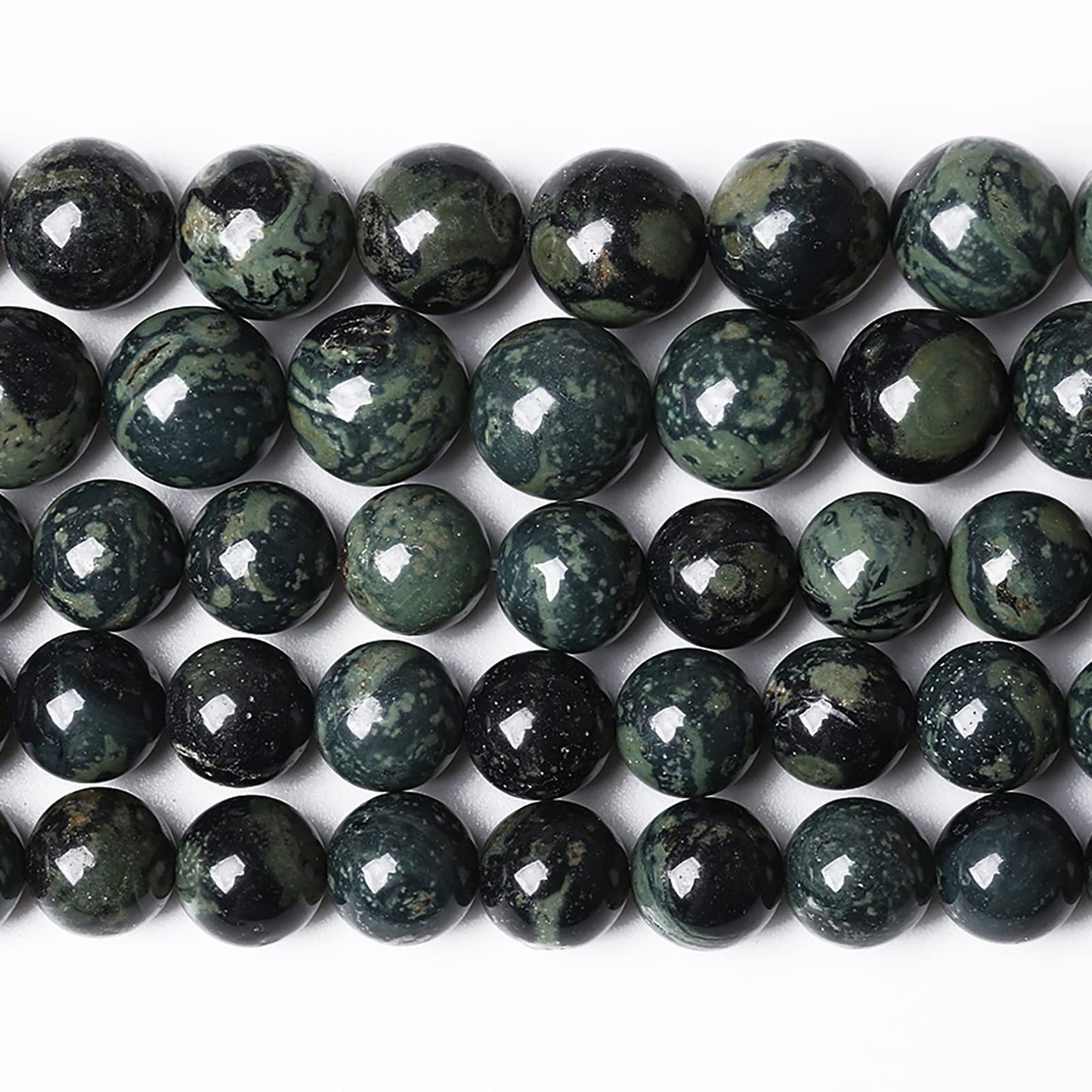6MM 57PCS Natural Stone Kambaba Jasper Loose Beads for Jewelry Making DIY Bracelet Necklace