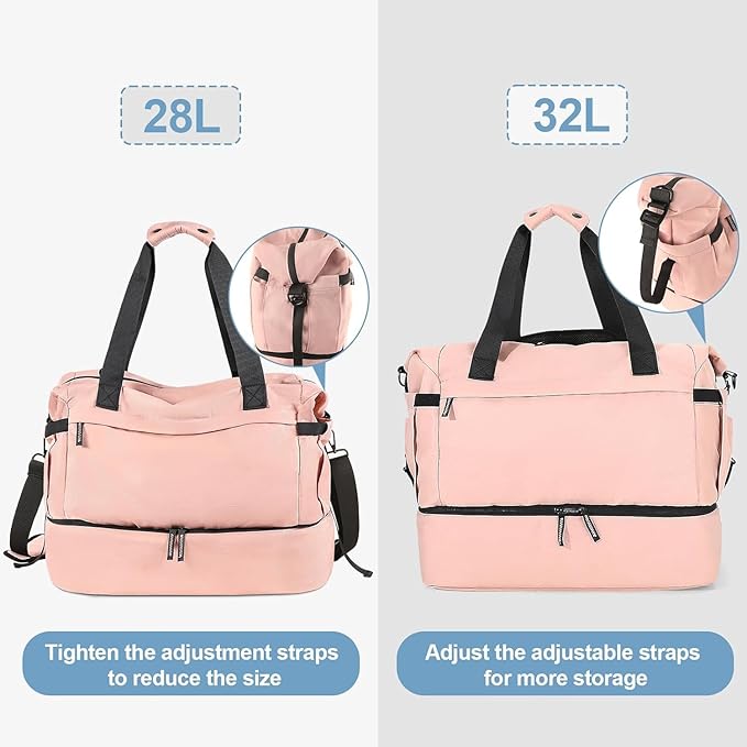 Gym Bag for Men Women, Tactical Travel Duffel bag with Removable Dividers & Shoe Compartment, Weekender Carry on Bag with Toiletry Bag, Overnight Range Bag for Workout Soccer Yoga Gym