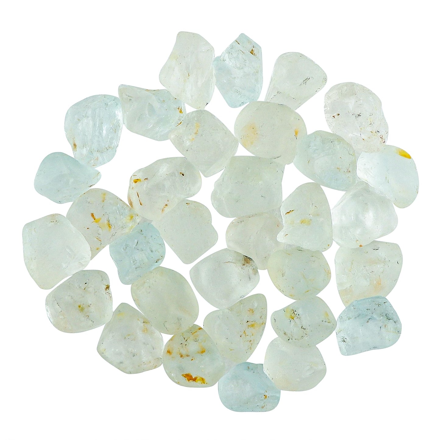 CRYSTALINES 100cts Wholesale Natural Raw White Topaz Gemstone, Untreated Rough Stones, Bulk Loose Supplies, DIY Jewelry Making, Chakra Healing Crystals, Birthstone, Gem Collection, 12-14pcs