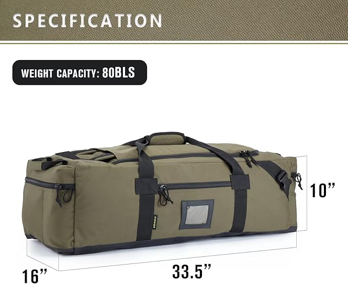 86l Large Duffel Bag For Travel, Gym & Sports - Water Repellent Polyester, Hidden Straps, Shoe Compartment - Perfect Luggage Duffle Bag Or Backpack For Men & Women