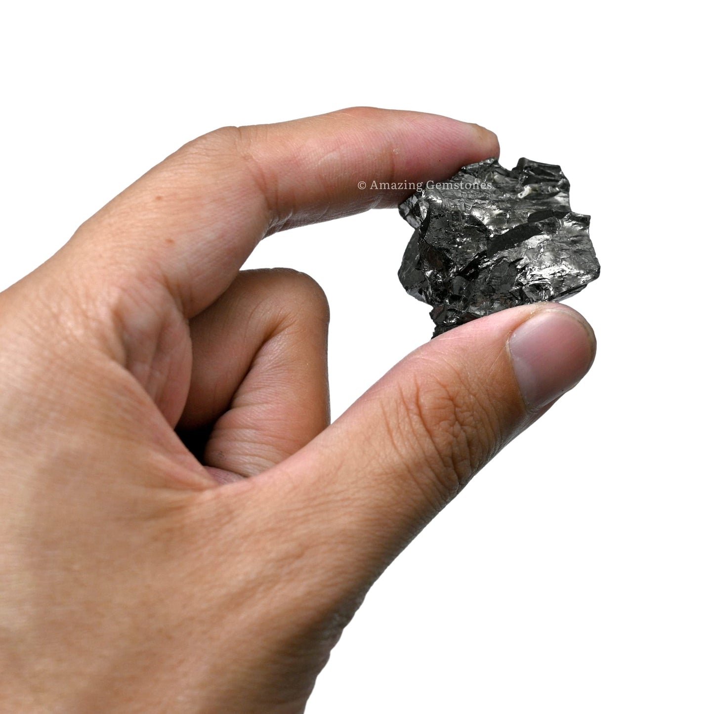 Amazing Gemstone Elite Shungite Raw Crystals and Healing Stones, 2 Pieces Natural Rocks for Tumbling and DIY Raw Stones and Crystals