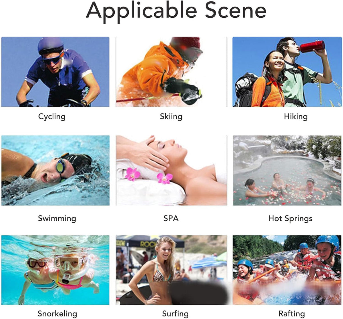 Yosoo Health Gear IPX8 MP3 USB2.0 Swimming (8GB) waterproofs Player,Rechargeable Music Player with Earphone, for Diving