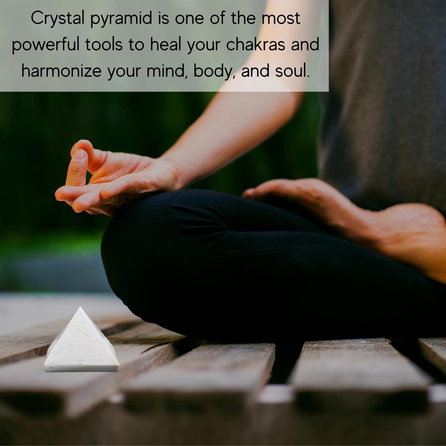 Amazing Gemstone Scolecite Pyramid Crystal Healing Stones - 1" Great Pyramid Figurine of Natural Stone Pyramid for Meditation, Reiki, Chakra Balancing and Crystal Pyramids Grid