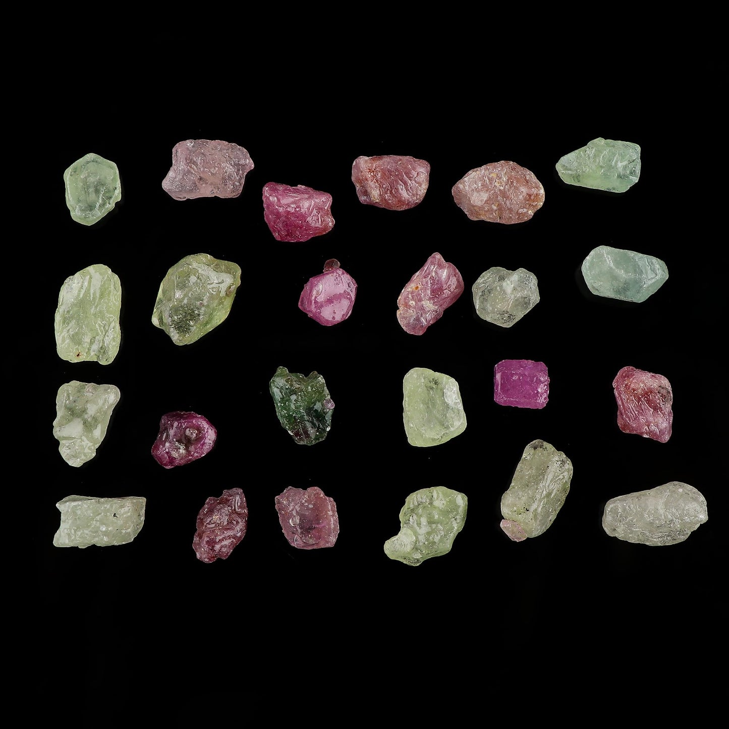 CRYSTALINES 100cts, Wholesale Genuine Raw Multi Sapphire Gemstone, Rough Stones, Bulk Loose Supplies, DIY Crafts-Jewelry Making, Chakra Healing Crystals, Birthstone, Gem Collection, 22-24pcs