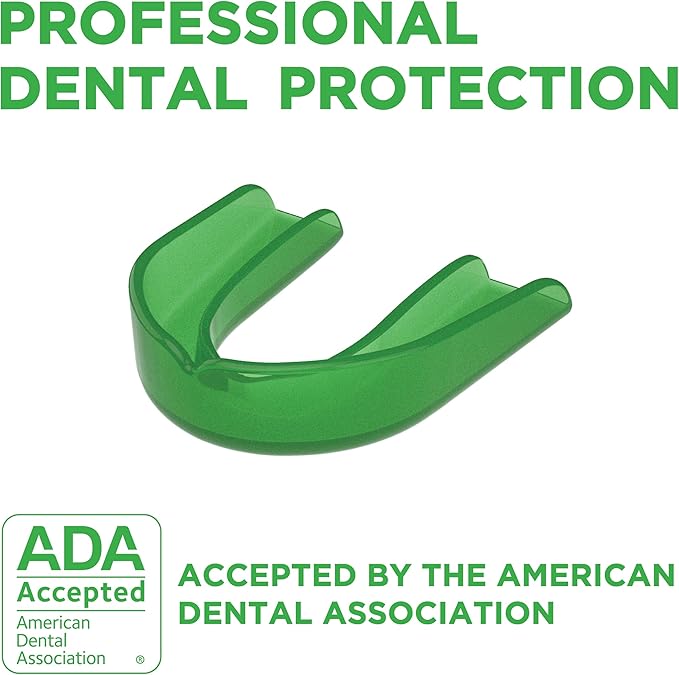 Delta Dental Sports Mouth Guard - ADA Accepted - 2X The Impact Absorption - Works with Braces - Pink