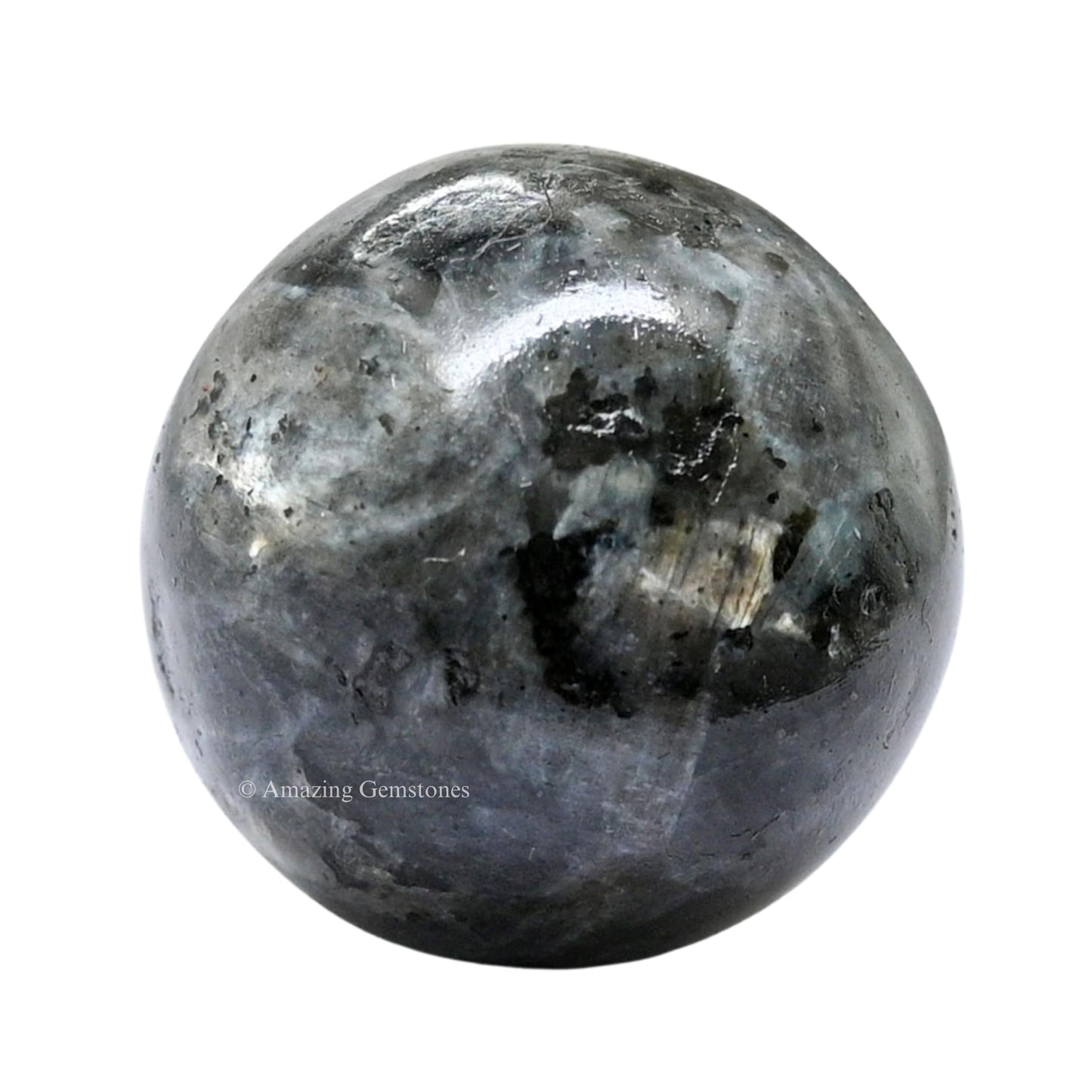 Amazing Gemstone Larvikite Crystal Ball - 1" Inches Crystal Sphere Meditation Balls for Witchcraft and Decorative Balls - Crystals and Healing Stones Beginners Gift (Pack of 1)