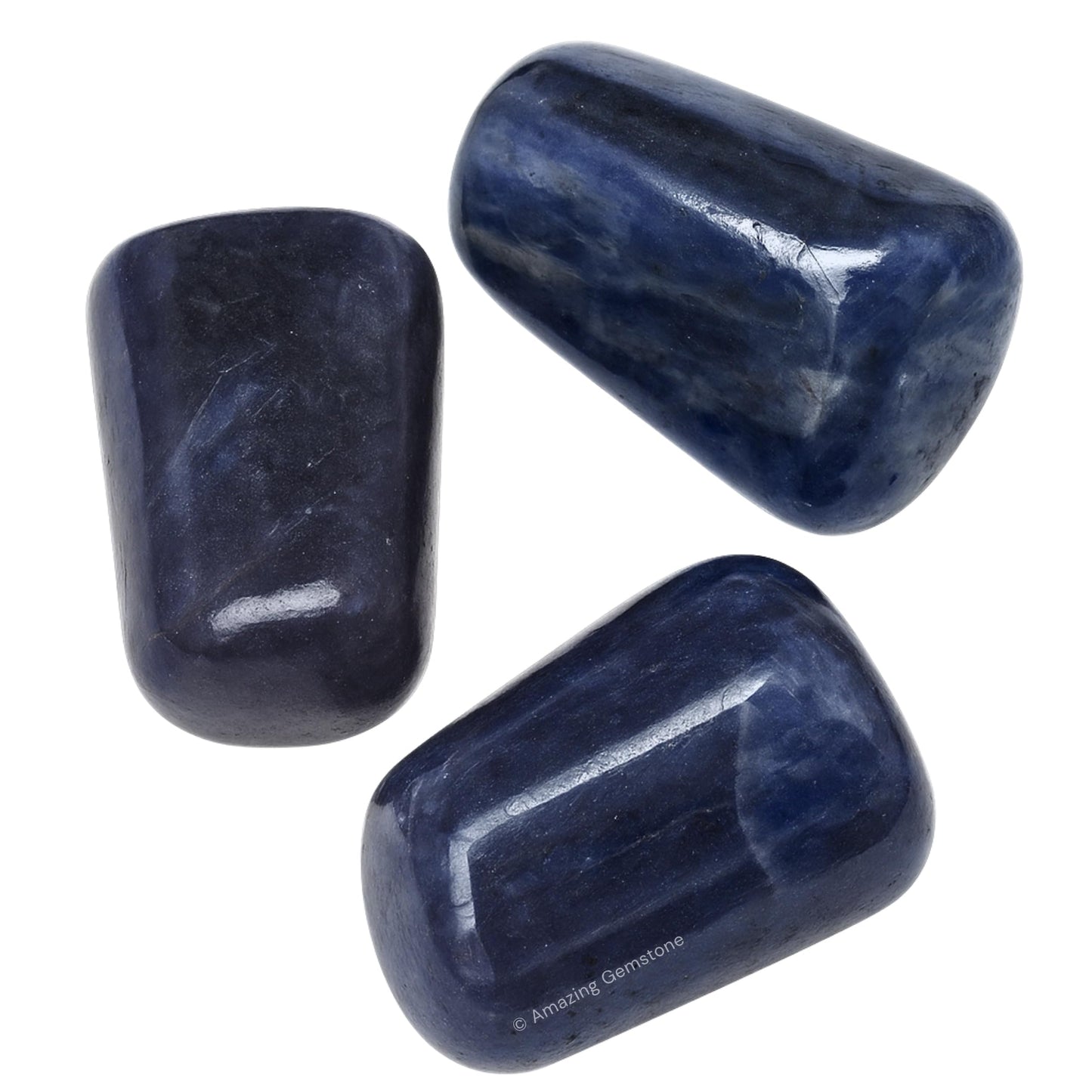 Amazing Gemstone Iolite Crystals and Healing Stones Tumbled - 1 oz Iolite Stone Gem Stones, Natural Healing Stones for Energy Balance, Stress Relief - Premium Polished Gems Rocks for Meditation