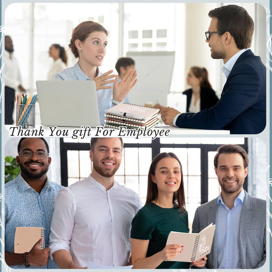 Resurhang 40 Pcs 20 Sets Employee Appreciation Gifts Bulk Inspirational Notebooks with Pens Small Notepads for Coworkers Staff Team Nurses Volunteers Students Teacher School Office Supplies