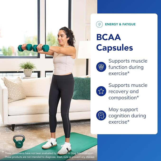 Pure Encapsulations BCAA Capsules | Hypoallergenic Supplement to Support Muscle Function During Exercise* | 90 Capsules