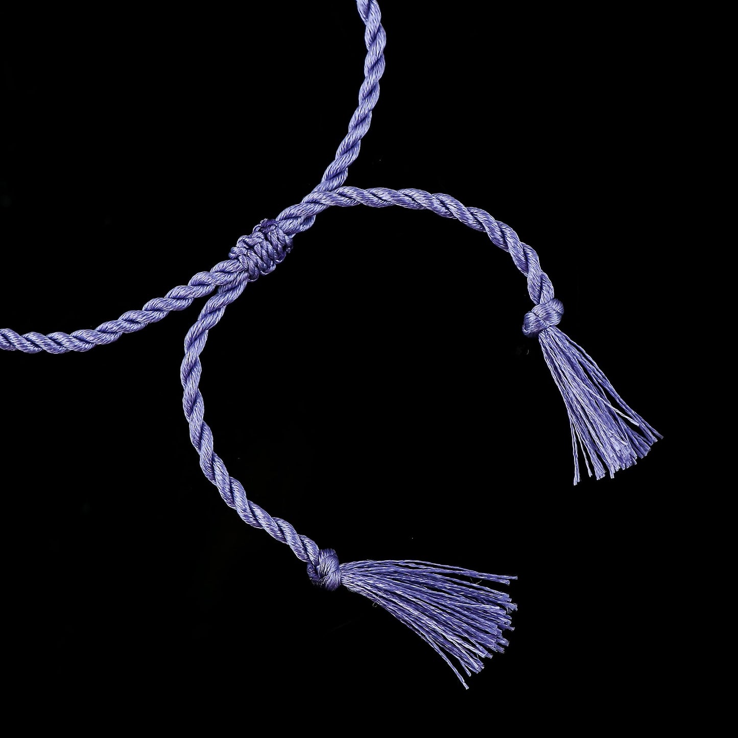 GEMSYMPHONY Tanzanite Gemstone Chips Rope Bracelet – Adjustable Handmade Crystal Chip Bead Bracelet for Women & Men, Natural Stone Healing Jewelry, Boho Style, Unisex Spiritual Gift (Tanzanite)