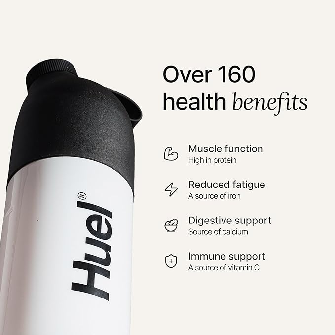 Huel Black Edition | Salted Caramel 40g Vegan Protein Powder | Nutritionally Complete Meal | 27 Vitamins and Minerals, Gluten Free | 17 Servings | Scoop not included to reduce plastic