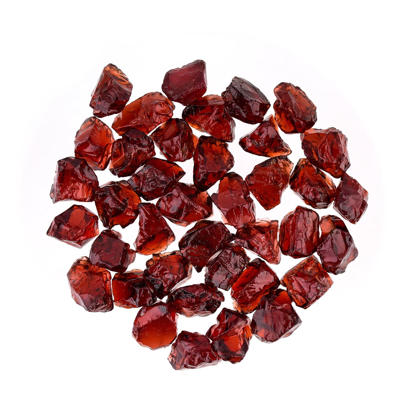 ColouredRocks 100 carats Rhodolite Pink Garnet Crystals, Raw Stones, Rough Gemstones, Jewelry Making Supply, Cabbing, Polishing, Cutting, DIY, Crafts (35+pcs) (5-8mm)
