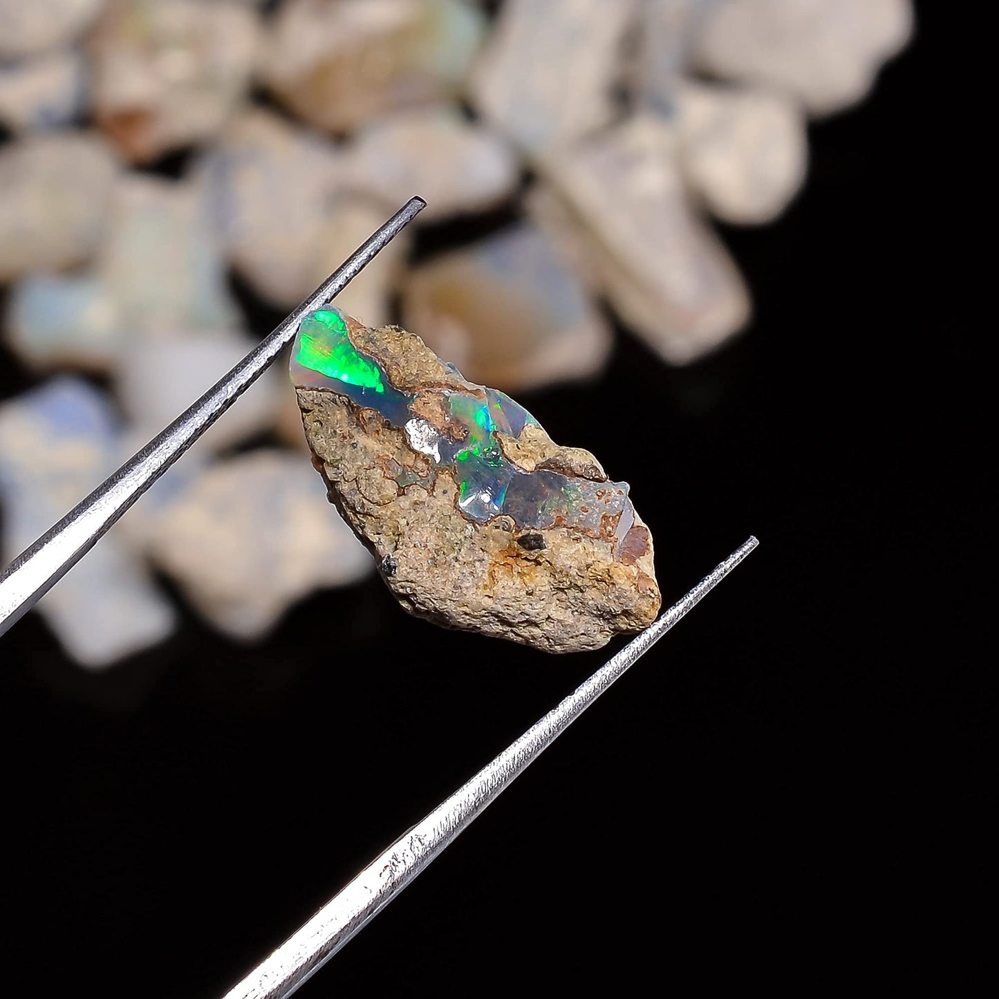 Gemkora 100 carats Raw Opal Gemstone and Crystals, Wholesale Lot, Gemstone, Rough Crystals, Rock Stones, Jewelry Making Supplies, DIY & Crafts (B Grade)