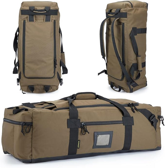 86l Large Duffel Bag For Travel, Gym & Sports - Water Repellent Polyester, Hidden Straps, Shoe Compartment - Perfect Luggage Duffle Bag Or Backpack For Men & Women