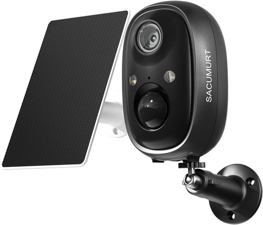SACUMURT 2.4GHz 2K Security Cameras Wireless Outdoor, WiFi Camera Outdoor Wireless, Cameras for Home Security