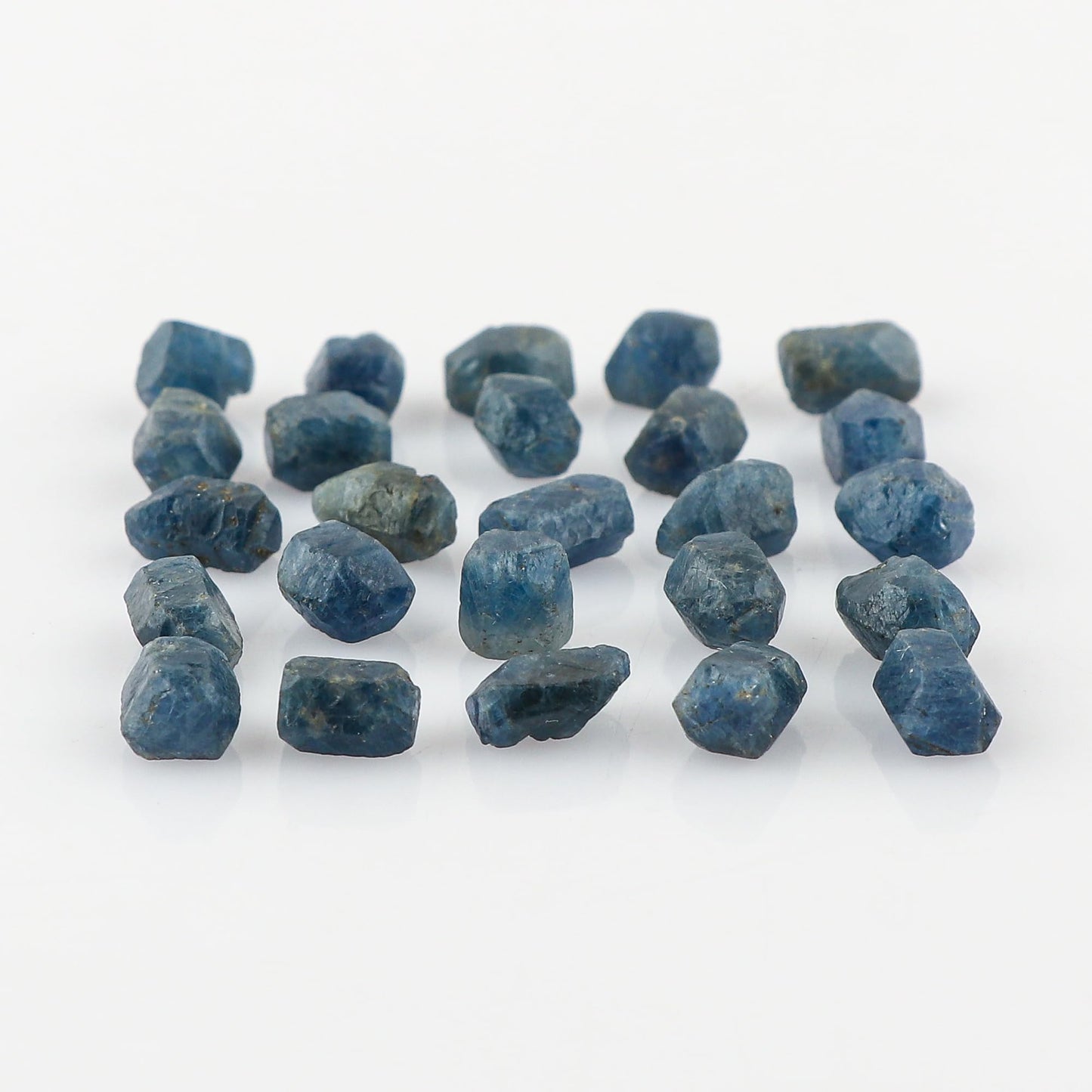 CRYSTALINES (50cts) Natural Raw Blue Sapphire Gemstones, Wholesale Rough Loose Stones, DIY Jewelry Making, Chakra Healing Crystals, September Birthstone, Gem Collection, Approx. 22-24pcs