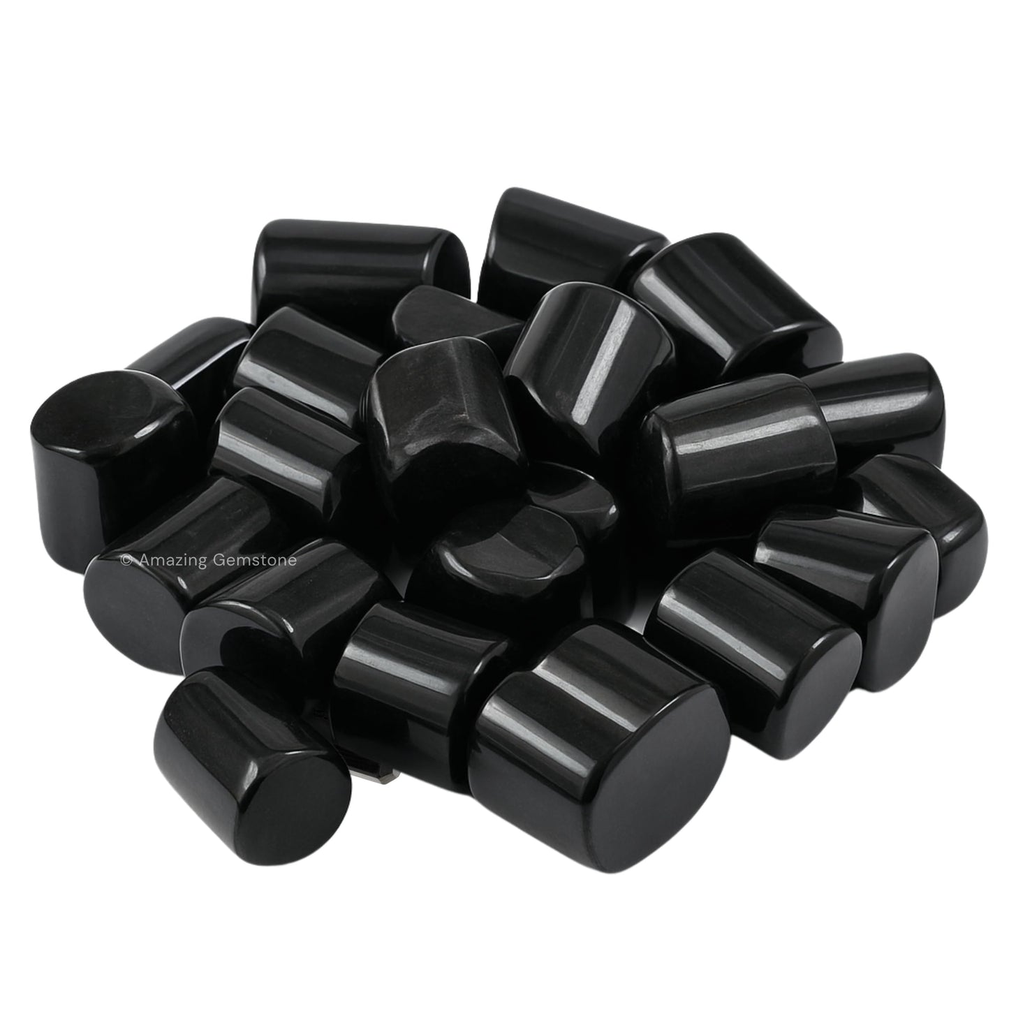 Amazing Gemstone Black Tourmaline Crystals and Healing Stones Tumbled - 1 oz, Healing Stones for Energy Balance, Stress Relief - Premium Polished Gems Rocks for Meditation and Wellness