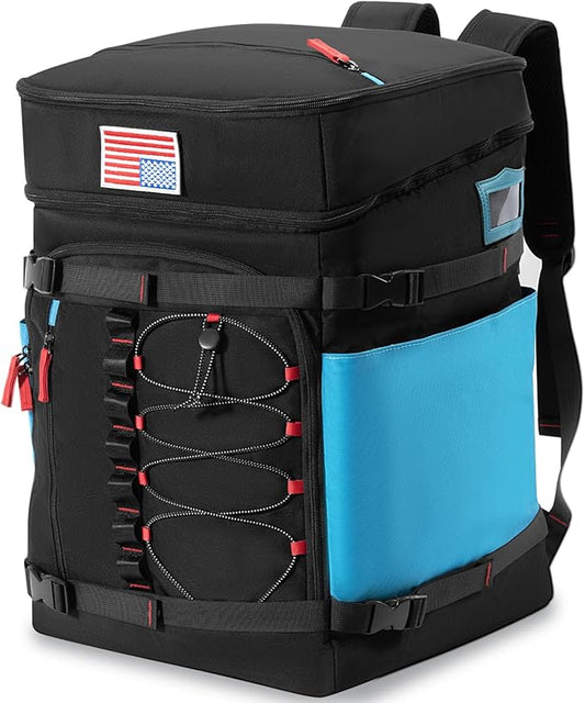 Ski Boot Bag, 65L Ski Boot Bag Backpack Large Ski Boot Travel Backpack Waterproof Ski Bag Ski Equipment Bag for Skis Snowboard & Accessories