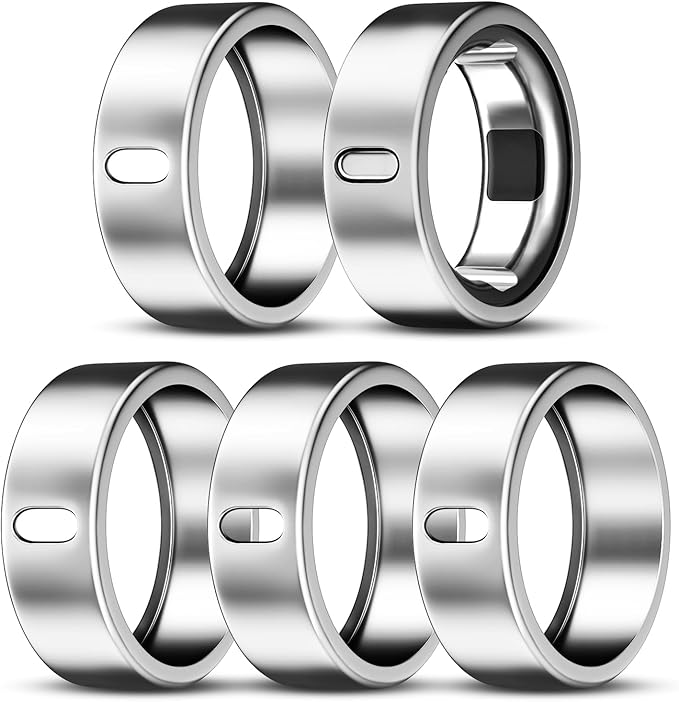 5 Pack Cover Compatible with Oura Ring Gen 4/Oura Ring Gen 3 Horizon/Heritage, Surport Charging with Cover on, Anti-Scratch TPU Protector for Oura Rings Accessories Women Men (Size 11)