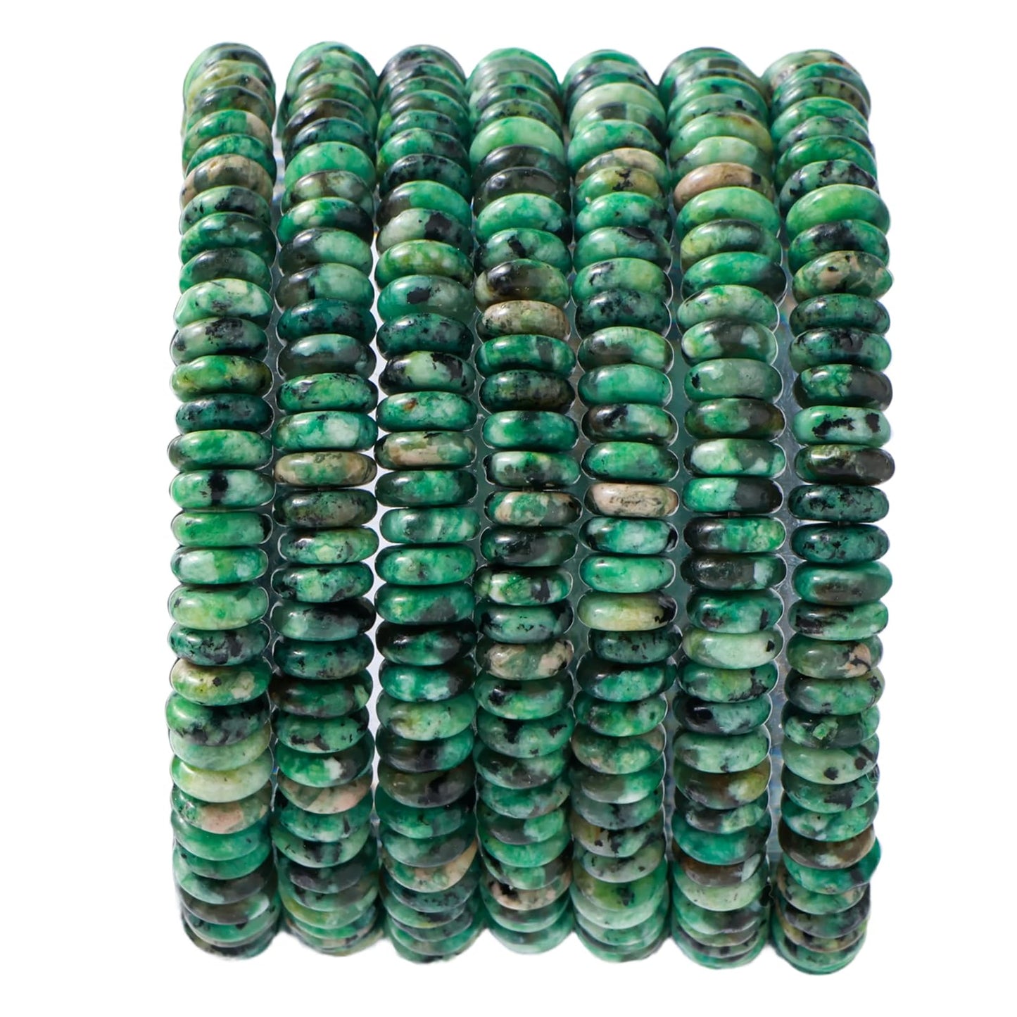 Natural African Turquoise Disk Stone Spacer Beads 6x2mm 38cm/str Flat Rondelle Loose Semi Gemstone Caps for Making Bracelets Necklace