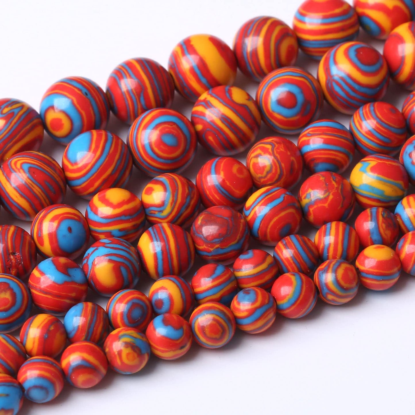 32PCS 12MM Malachite Beads - Round Loose Natural Gem Beads for Jewelry Making 15