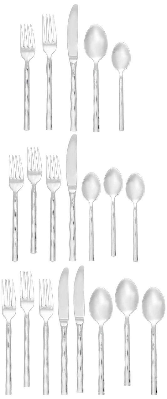 Towle Living 20-Piece Calypso Stainless Steel Flatware Set, Service for 4