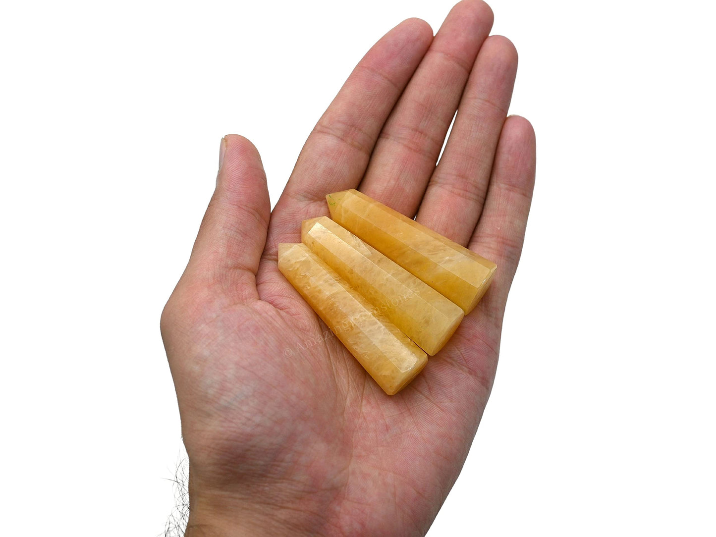 Amazing Gemstone Yellow Aventurine Crystal Towers - Natural Healing Crystal Point Obelisk for Reiki Healing and Crystal Grid (2" to 3" Inch)