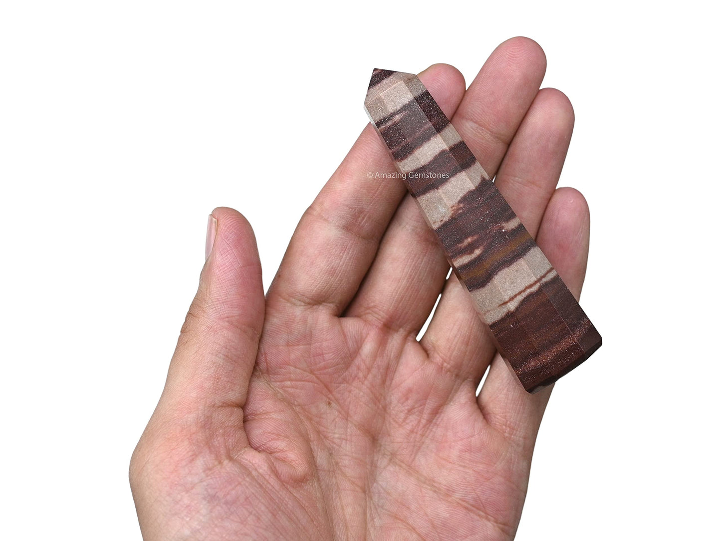 Amazing Gemstone Narmada Shiva Lingam Crystal Towers ~ Natural Healing Crystal Point Obelisk for Reiki Healing and Crystal Grid (3" to 4" INCH)