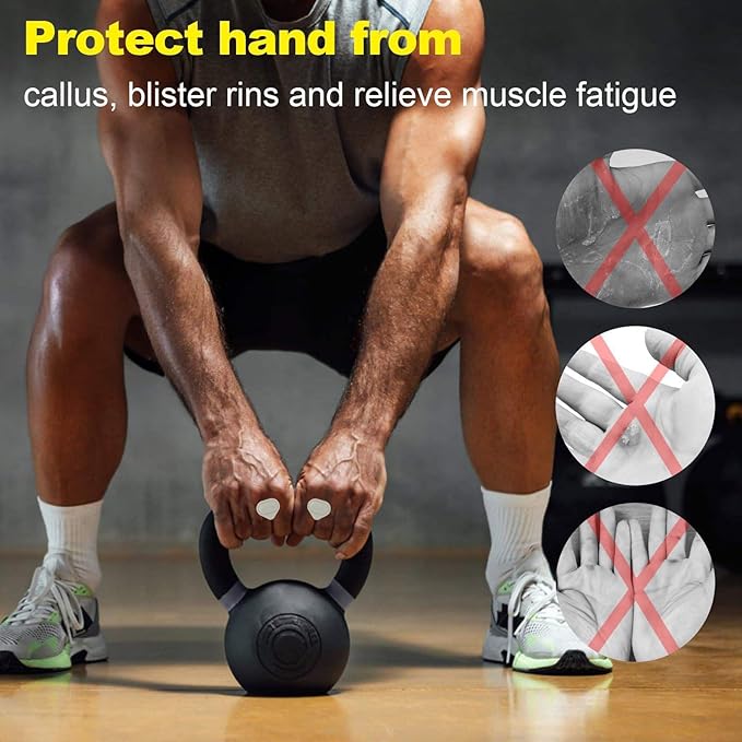 Ergonomic Anti-Slip Weightlifting Grip Pads,Secured Finger Clip Gym Hand Gloves Protectors for Men & Women,Non-Slip Palm Support for Dumbbells & Barbells (Black/RED/Grey/Pink)