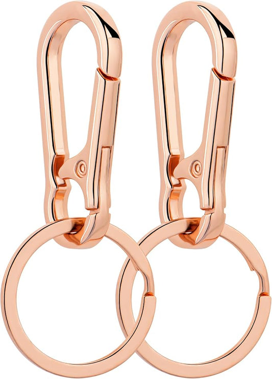 Wikavanli Metal Keychains Keyring Key Chain Ring Clip Holder Organizer for Home Car Keys Key Finder Women Men