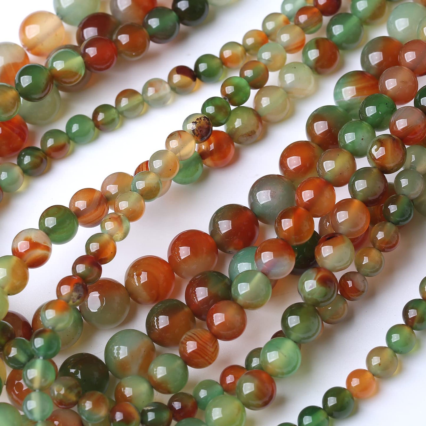 36PCS 10MM Natural Peacock Agate Stone Beads Energy Healing Beads for DIY Jewelry Bracelet Necklace Making for Jewelry Making15Inch