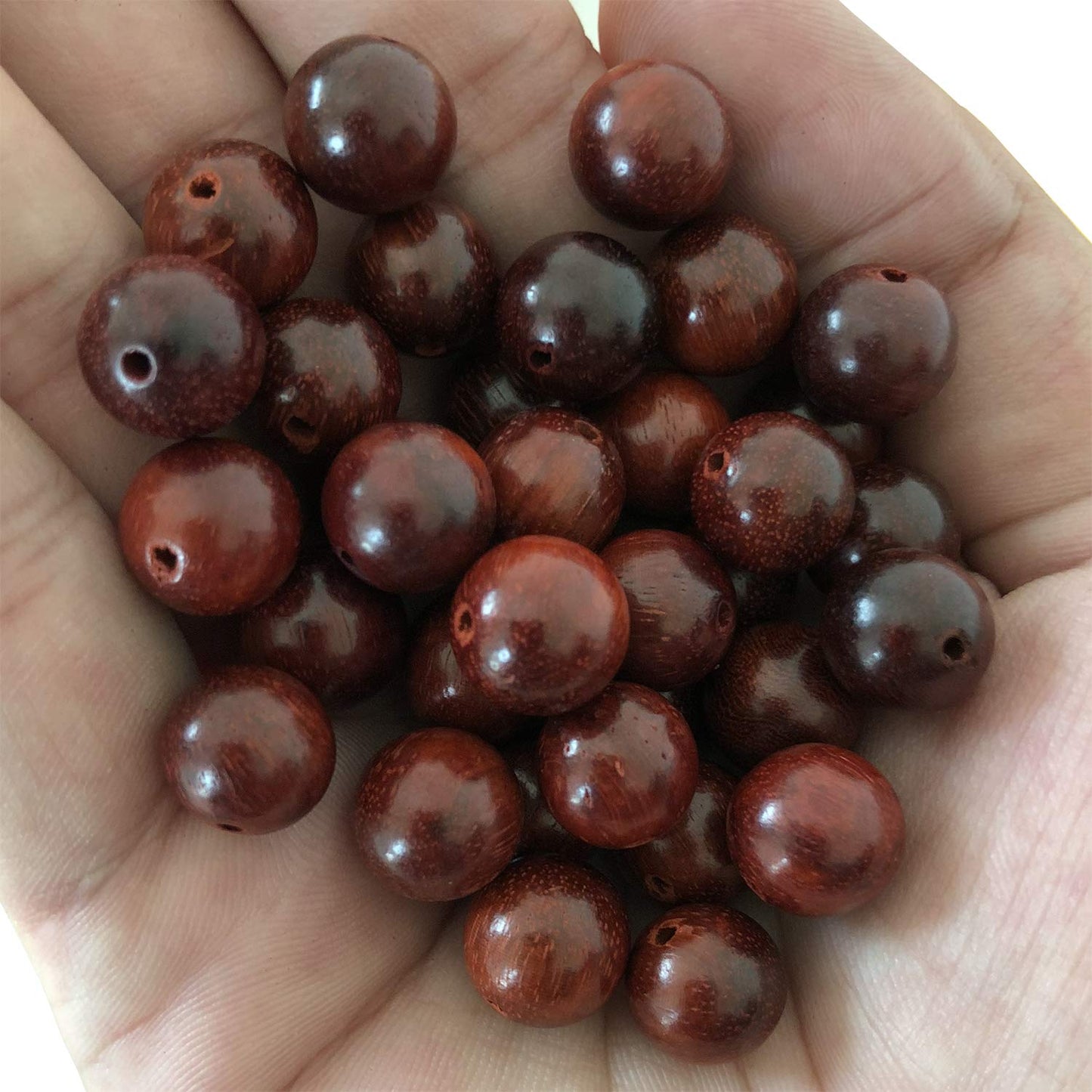 CarpenterC 200pcs 6mm Gorgeous Natural Round Polished Rosewood Loose Beads for Jewelry Making DIY Handmade Crafts