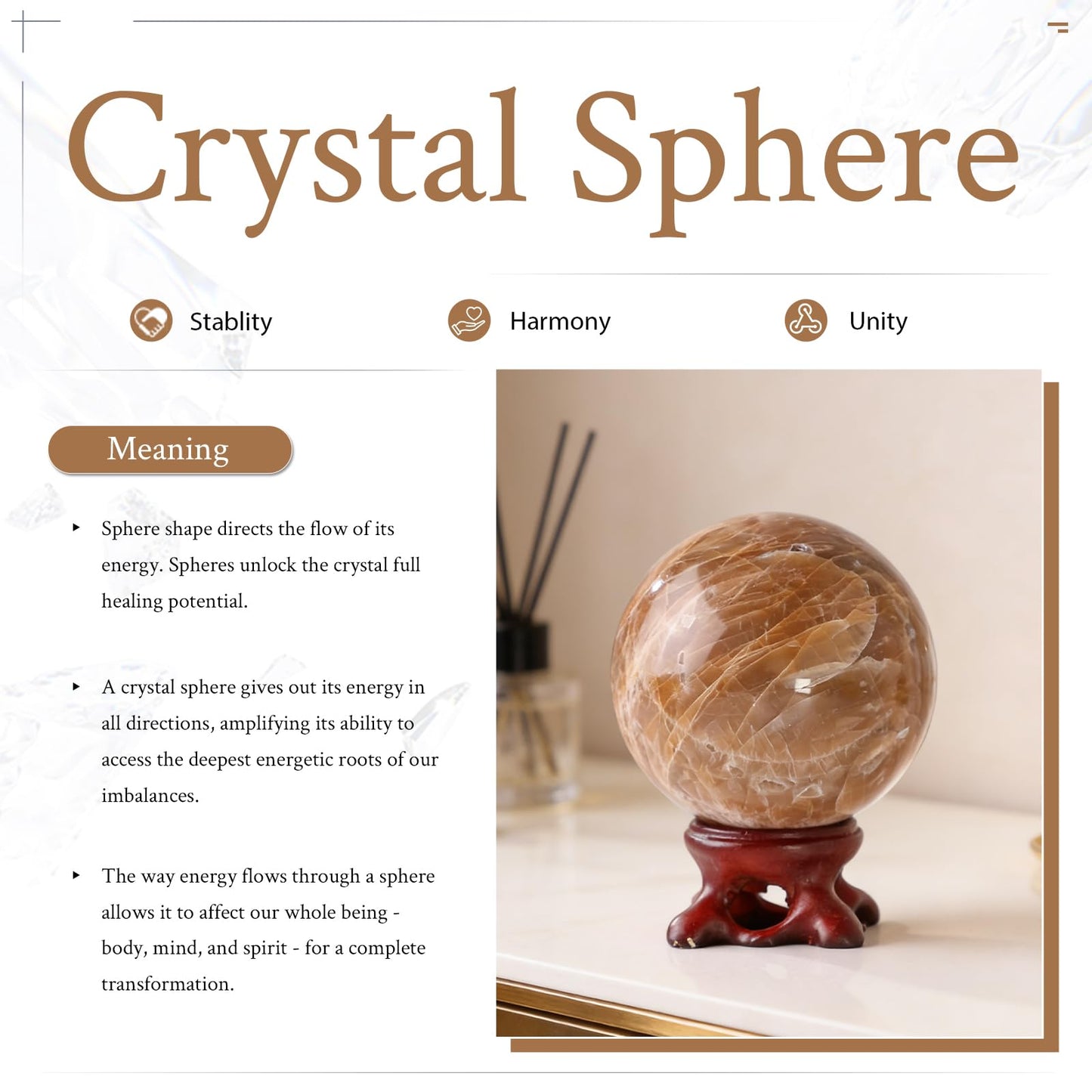 Nupuyai Natural Green Flourite Crystal Ball with Resin Stand, Healing Crystal Sphere for Home Decor 1.61"-1.97"(41mm-50mm)