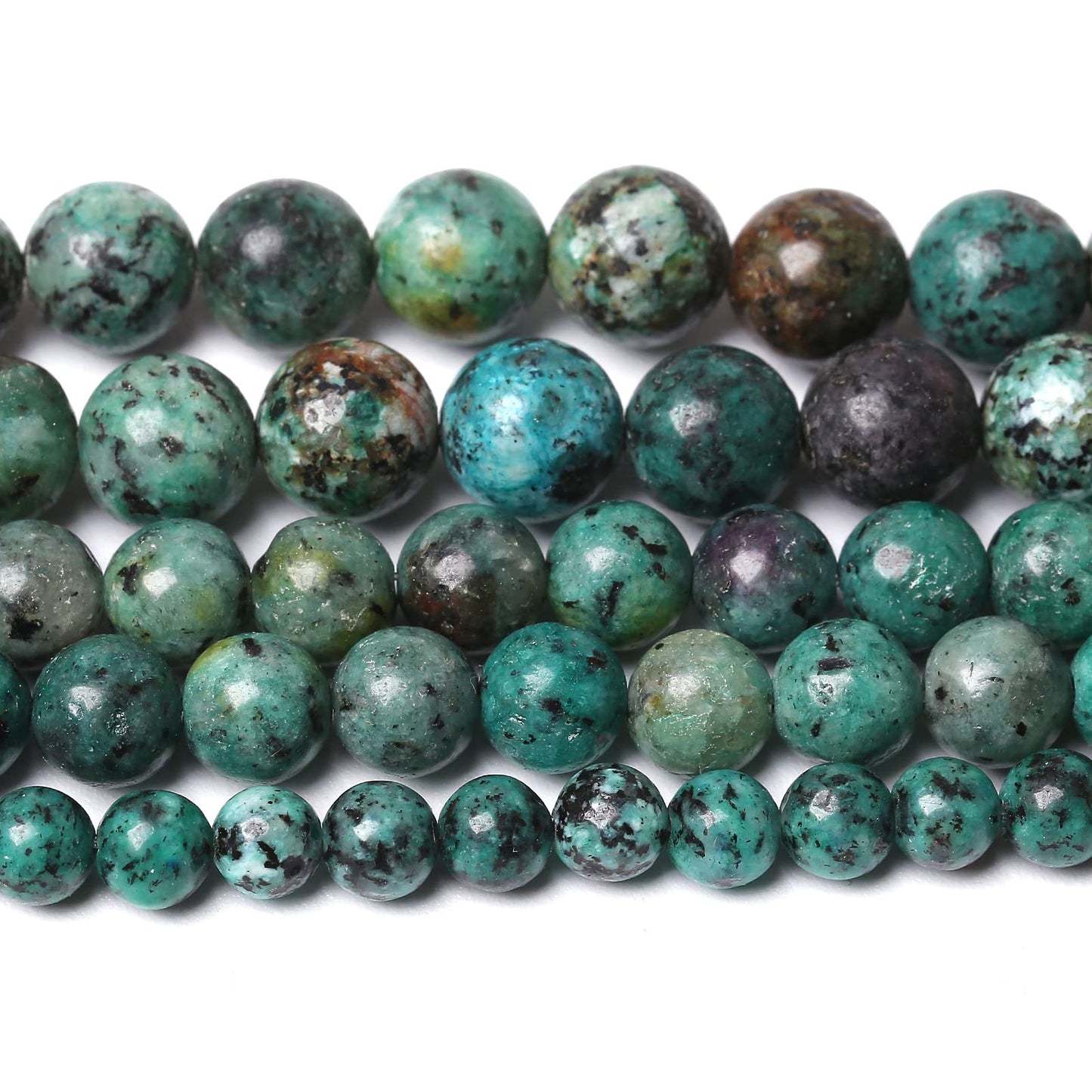 6MM 60PCS Natural Stone African Turquoise Loose Beads for Jewelry Making DIY Bracelet