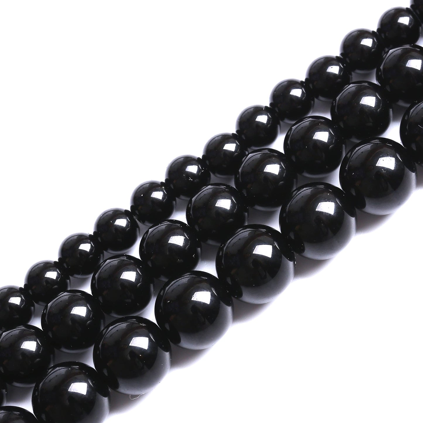 38PCS 10MM Natural Black Agate Stone Beads Round Loose Beads for welry Making DIY Bracelet Necklace Accessory 15 Inches