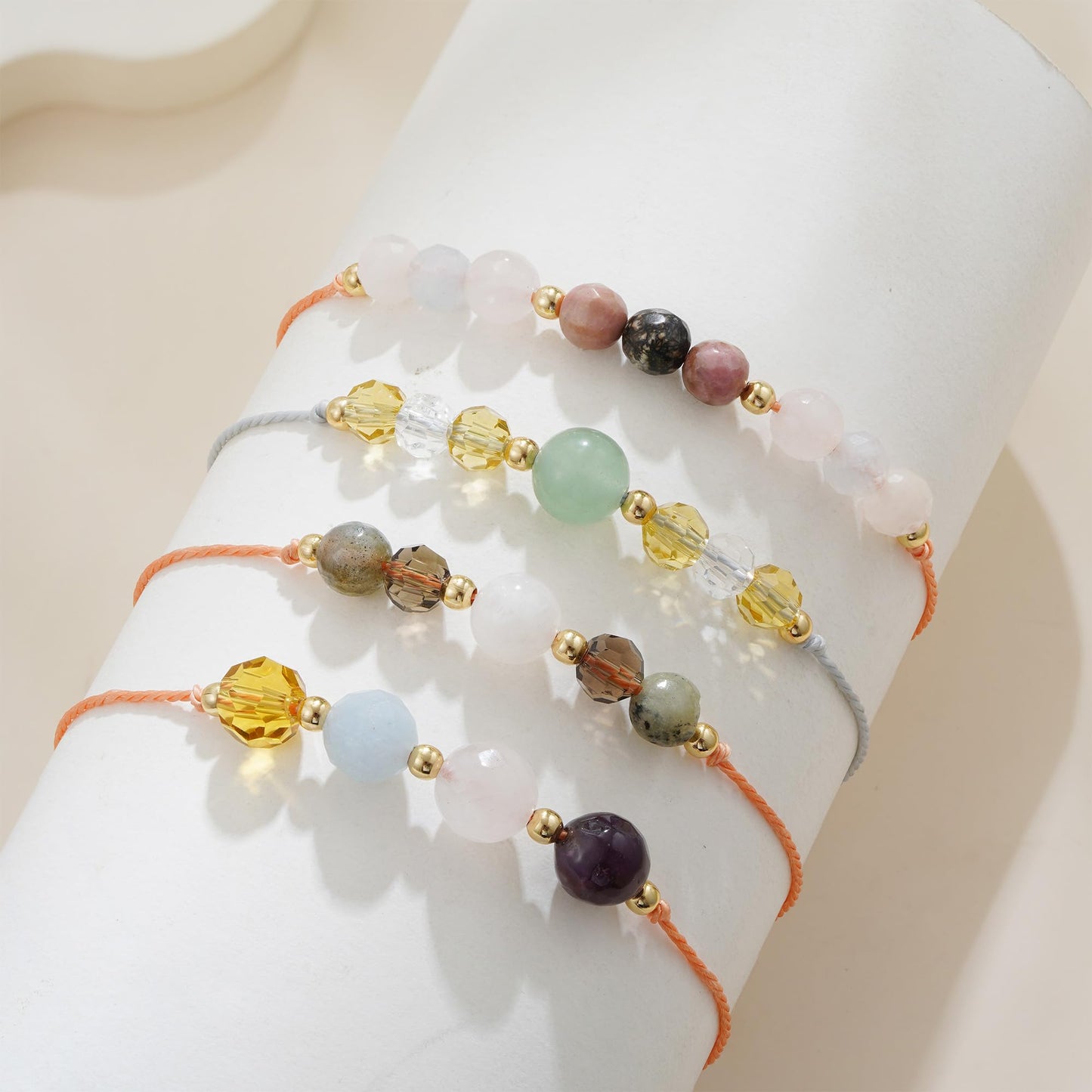 Fezodo Empath Protection Bracelets Gifts for Her, Healing Takes Time Bracelet Natural Energy Crystal Beaded Bracelet Chistmas Valentines day Birthday Gift for Friends Women Men