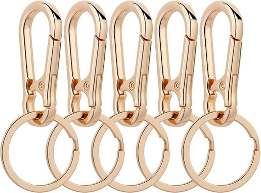 Wikavanli Metal Keychains Keyring Key Chain Ring Clip Holder Organizer for Home Car Keys Key Finder Women Men