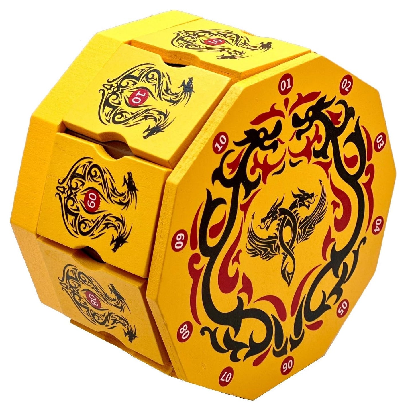 Dragons Cave Safe Secret Puzzle Box Money and Gift Card Holder in a Wood IQ challenging Lock Box with Hidden Compartments Brainteaser