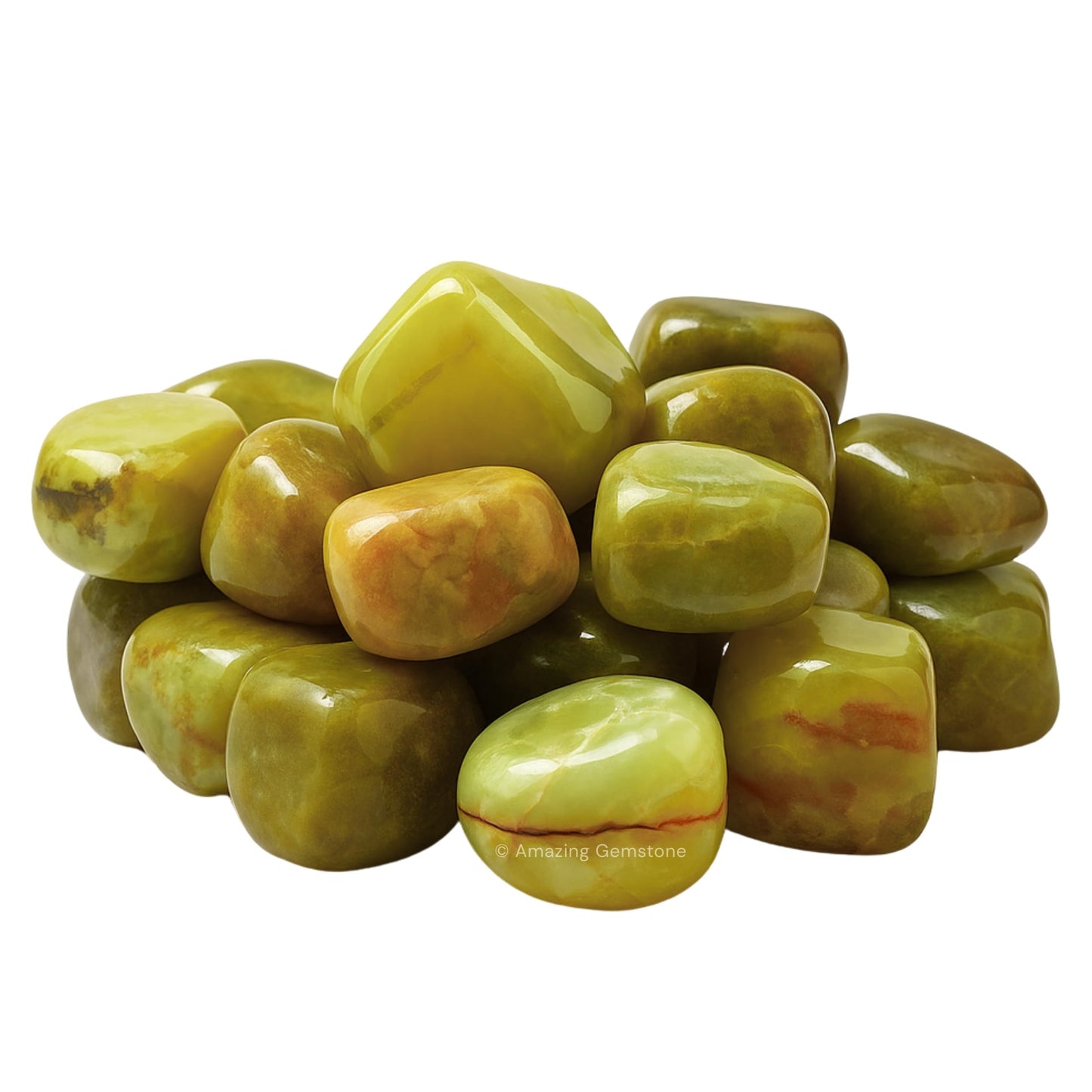 Amazing Gemstone Green Opal Crystals and Healing Stones Tumbled - 1 oz Green Opal Stone Gem Stones, Natural Healing Stones for Energy Balance, Stress Relief - Premium Polished Gems Rocks