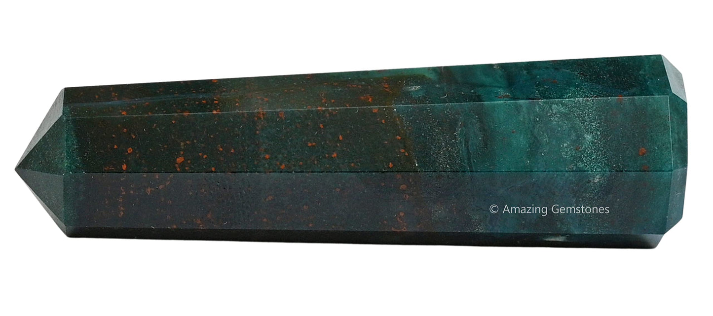 Amazing Gemstone Bloodstone Crystal Towers ~ Natural Healing Crystal Point Obelisk for Reiki Healing and Crystal Grid (3" to 4" INCH)