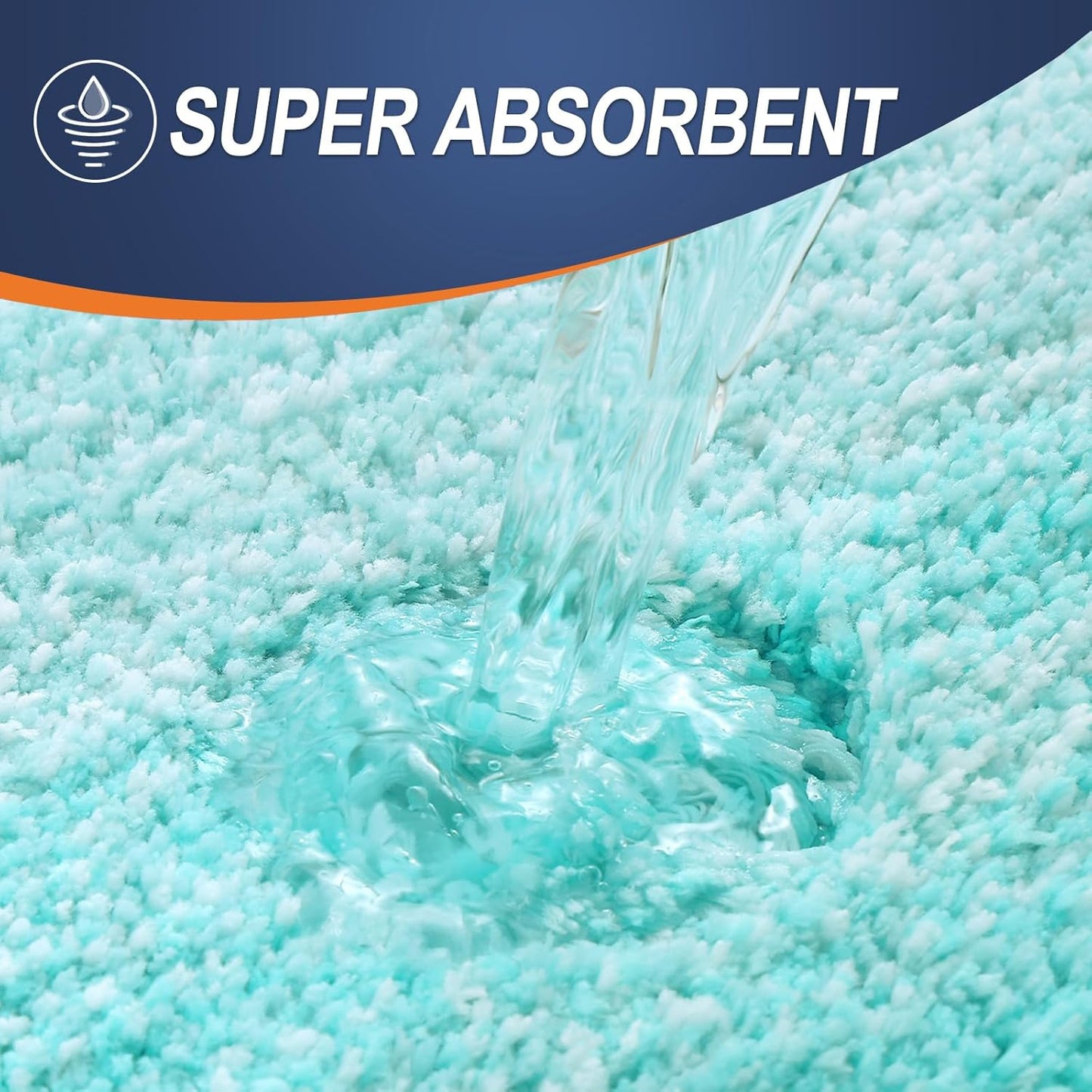 OLANLY Bath Rugs Mat - Extra Soft Microfiber, Quick Dry & Machine Washable | 30x20 Teal Color