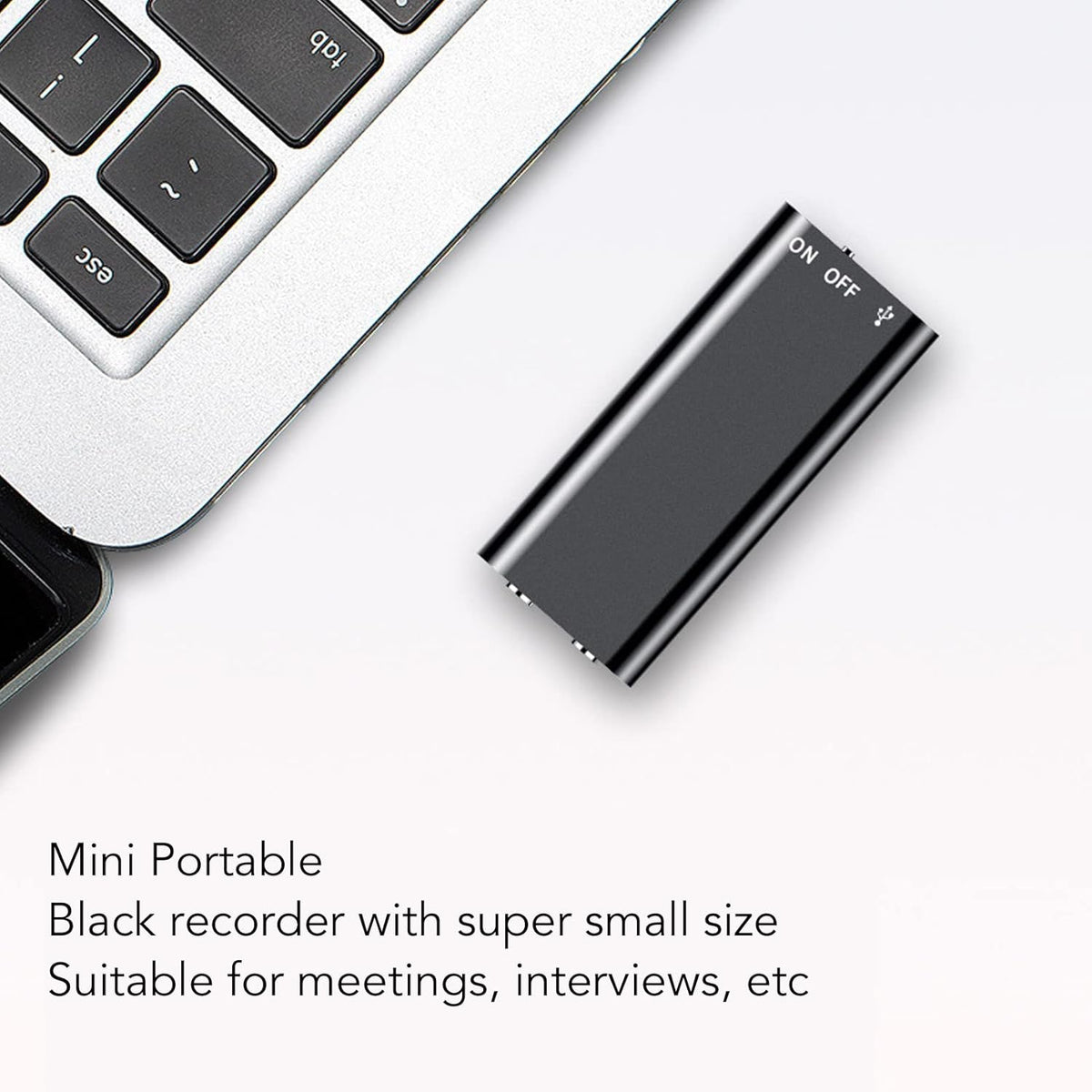 Yoidesu 8 192kbit Adpcm 16GB) Mini Portable Digital Voice Recorder (for Lectures and Conferences) Hour Continuous Voice
