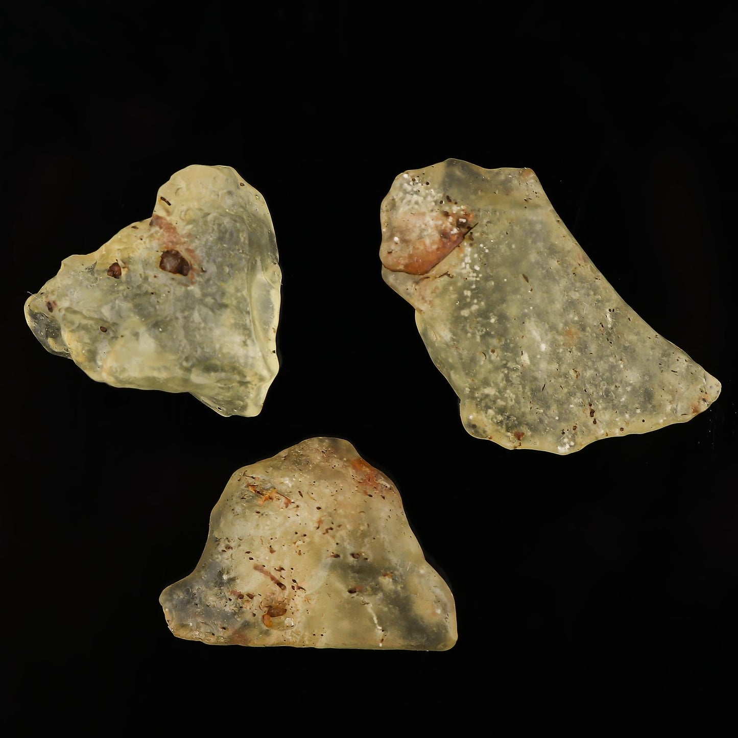ColouredRocks Libyan Desert Glass (55cts) (3pcs) (18-25mm) Raw Golden Tektite Crystals, Loose Gemstone, Wholesale Rough, Jewelry Making Supply, Chakra Healing Stones, DIY Craft, Gem Collection
