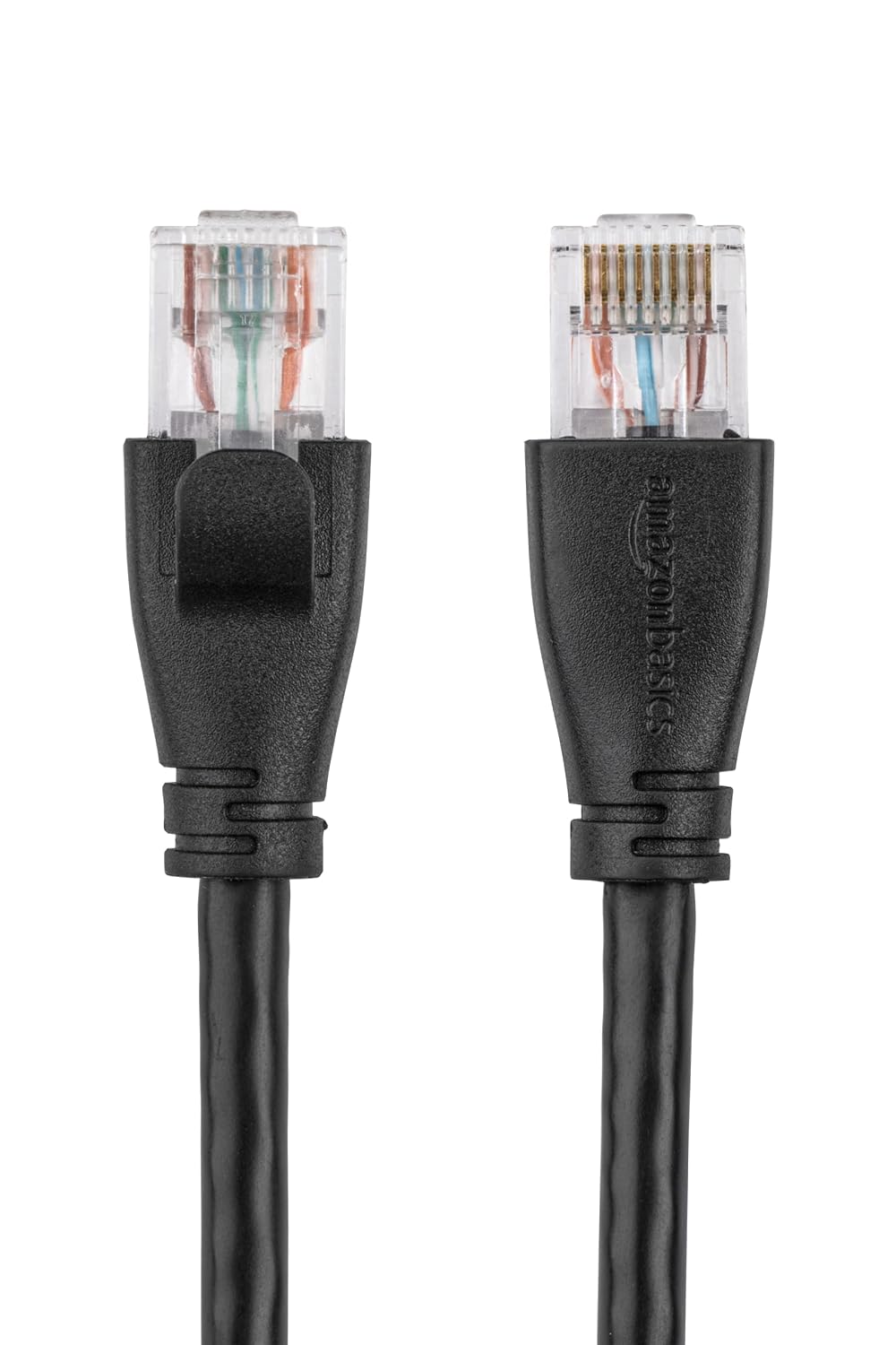 RJ45 Cat-6 1Gpbs 3 Amazon Basics Ethernet Patch Cable, Data Transfer Speed, Gold-Plated Connectors, Foot, Black