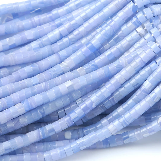 2x4MM 150PCS Purple Agate Tube Cylinder Rondelle Abacus Disk Spacer Loose Beads for Jewelry Making