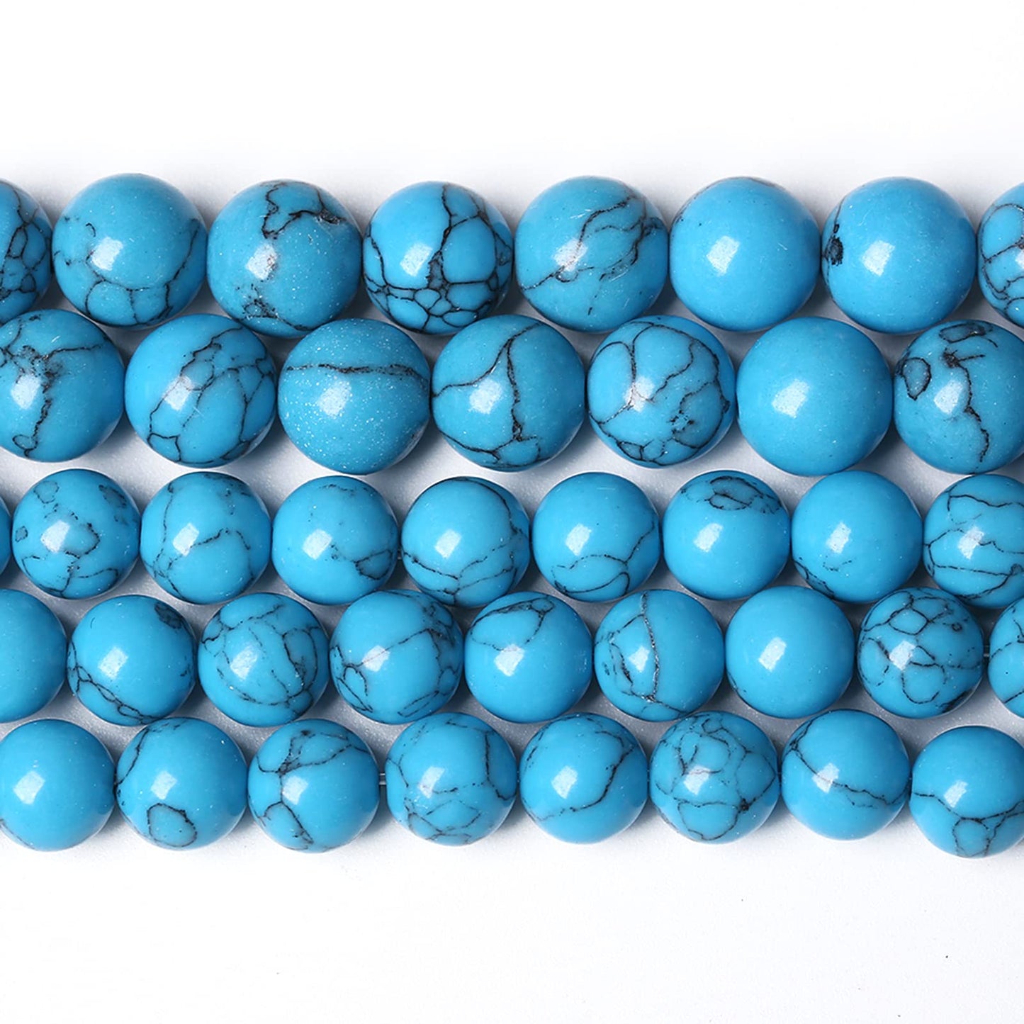 4MM 86PCS Blue Turquoise Spacer Loose Beads for Jewelry Making DIY Bracelet Necklace
