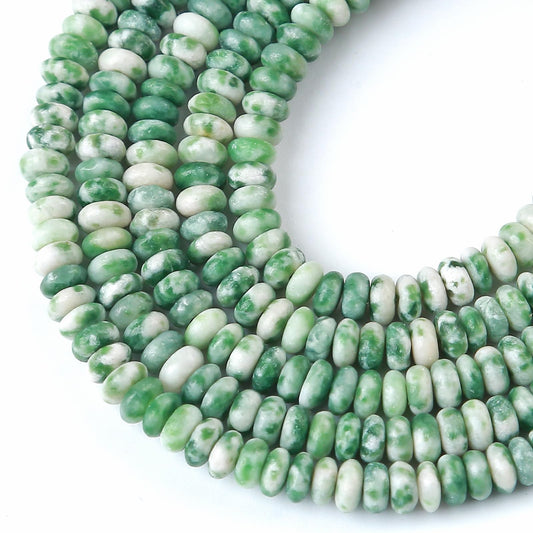 2x4MM 150PCS Verdant Jasper Tube Rondelle Abacus Disk Spacer Loose Beads for Jewelry Making
