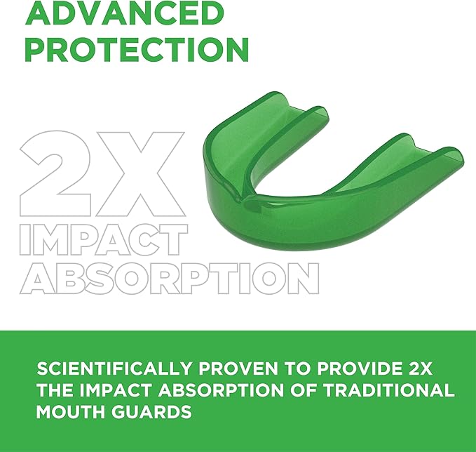 Delta Dental Sports Mouth Guard - ADA Accepted - 2X The Impact Absorption - Works with Braces - Pink